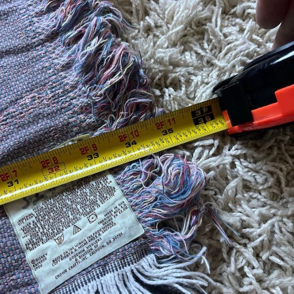 Vintage Disney Classic Winnie the Pooh Cotton Woven Tapestry Throw Blanket - Picture 4 of 10